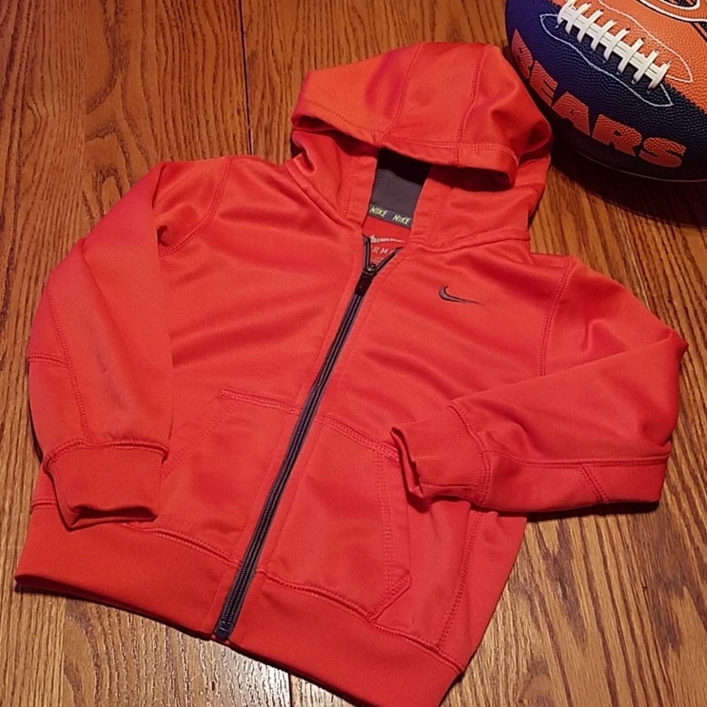 Nike zipper hoodie jacket - orange
